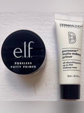e.l.f. Poreless Putty Primer + Dermablend Poresaver Matte Primer Duo